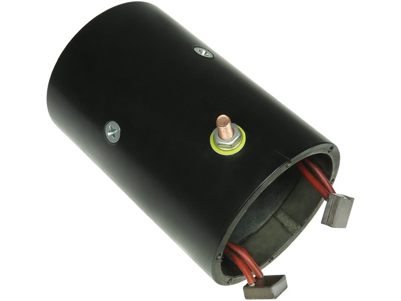 Starter motor housing with field winding