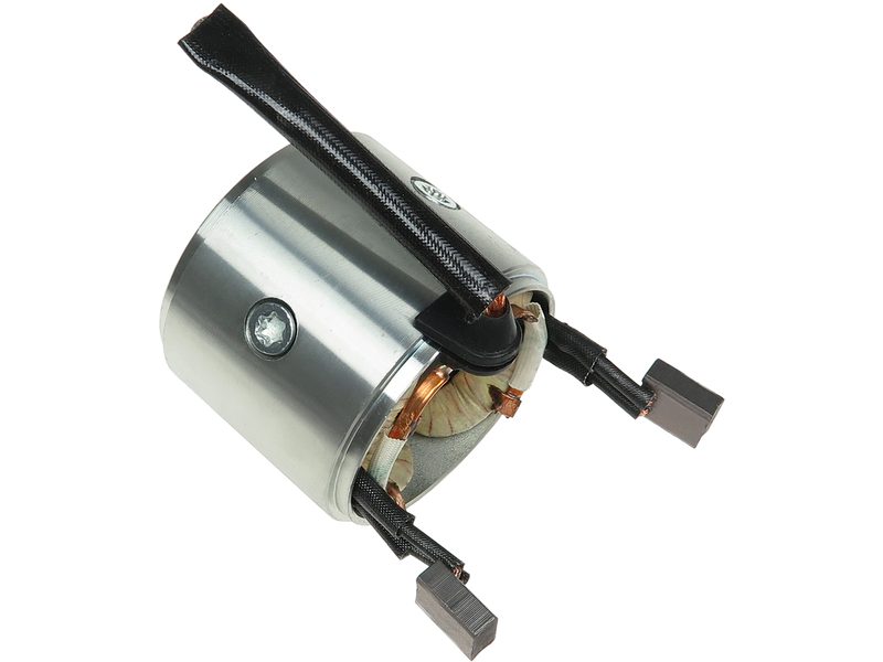 Starter motor housing with field winding
