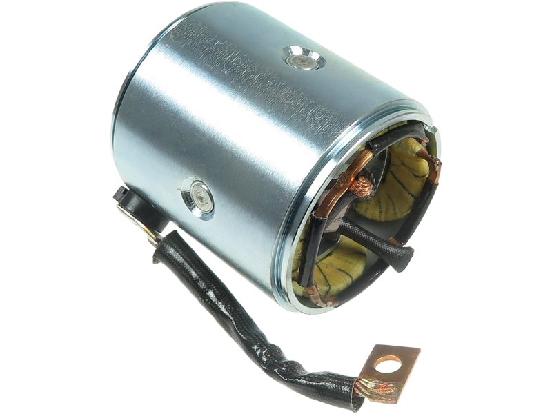Starter motor housing with field winding