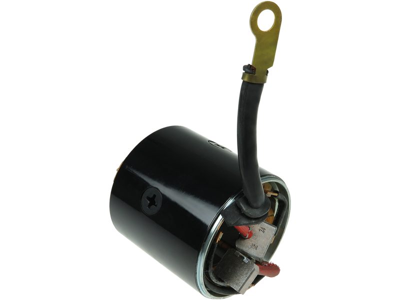 Starter motor housing with field winding