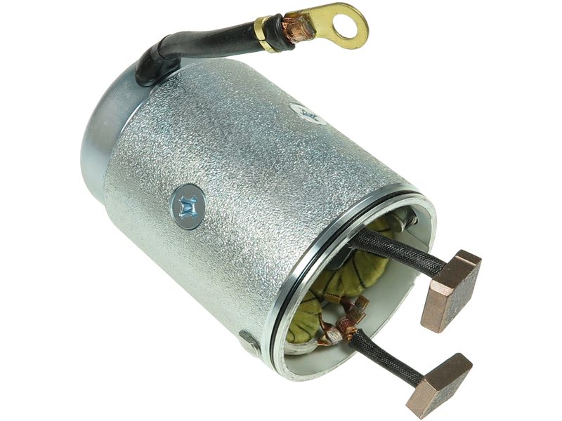 Starter motor housing with field winding