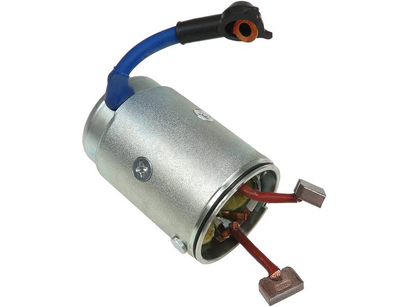 Starter motor housing with field winding