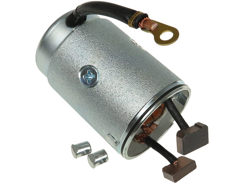 Starter motor housing with field winding