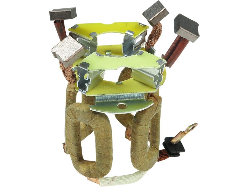 Starter motor brush holder