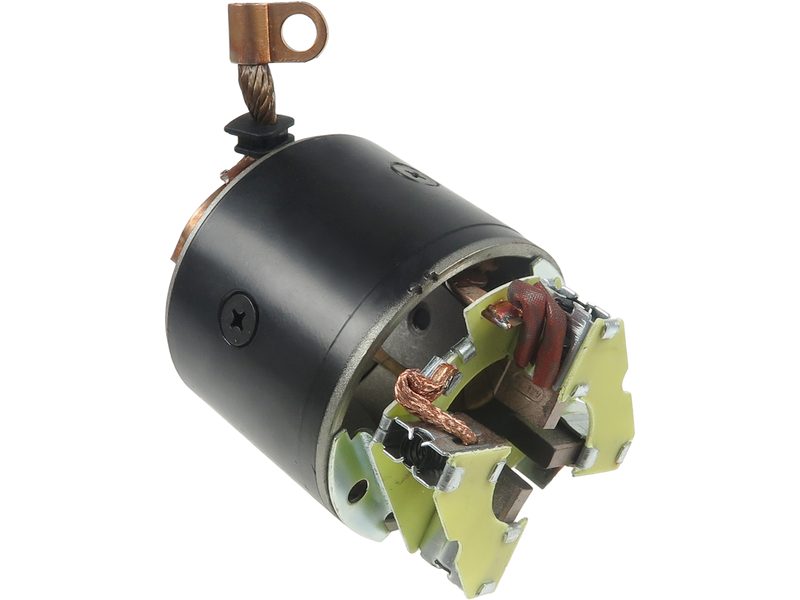 Starter motor brush holder