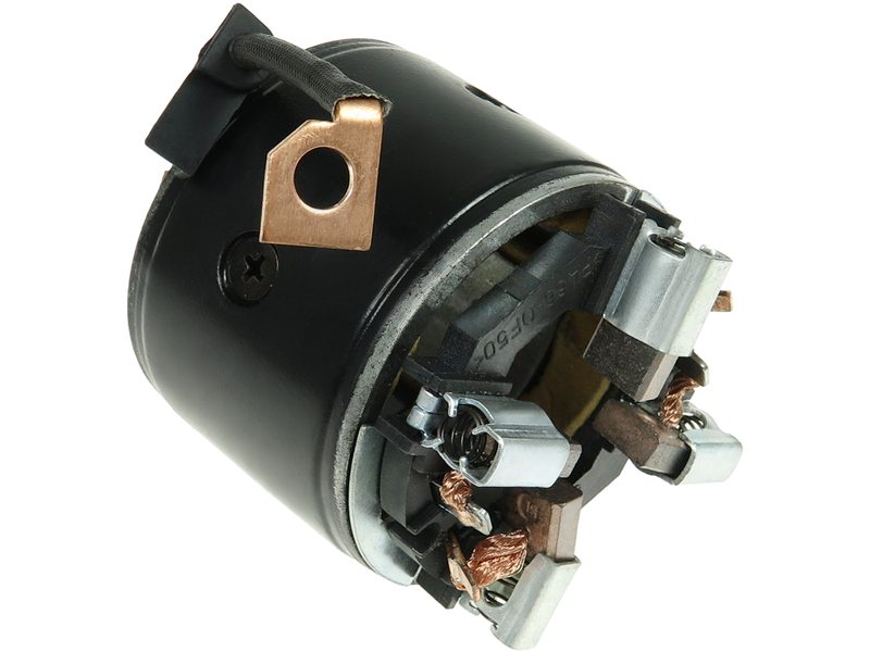 Starter motor brush holder