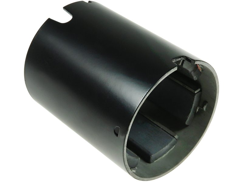 Starter motor housing with magnets