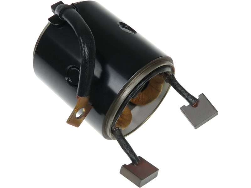 Starter motor housing with field winding