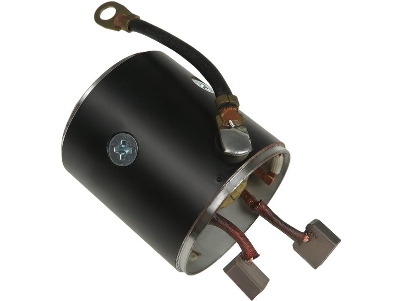 Starter motor housing with field winding
