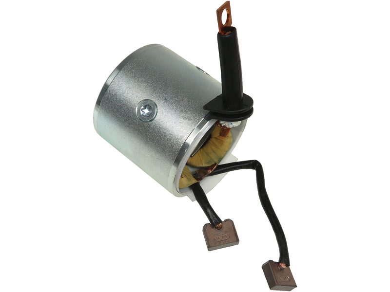 Starter motor housing with field winding
