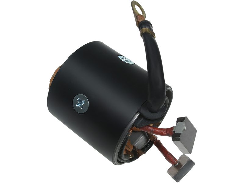 Starter motor housing with field winding