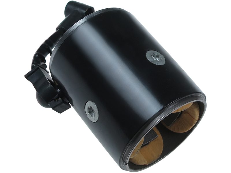 Starter motor housing with field winding