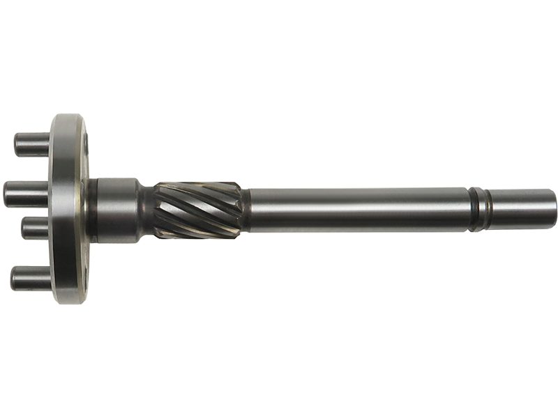 Starter motor reduction gear shaft