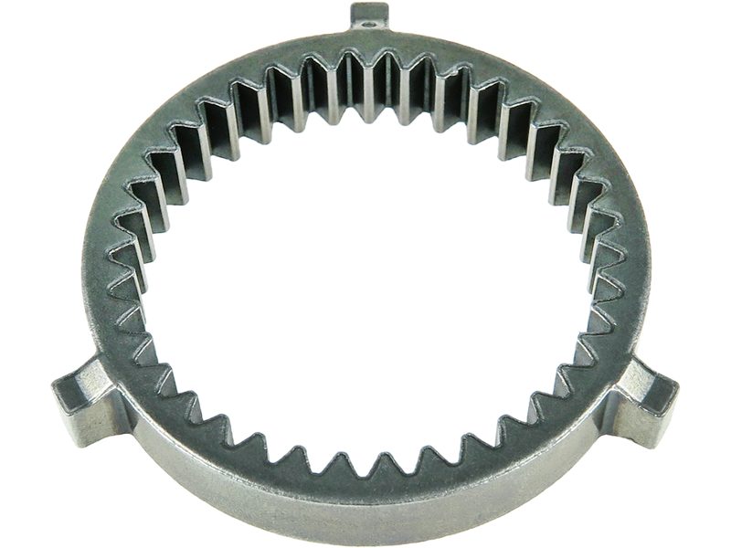 Starter motor reduction gear internal ring gear