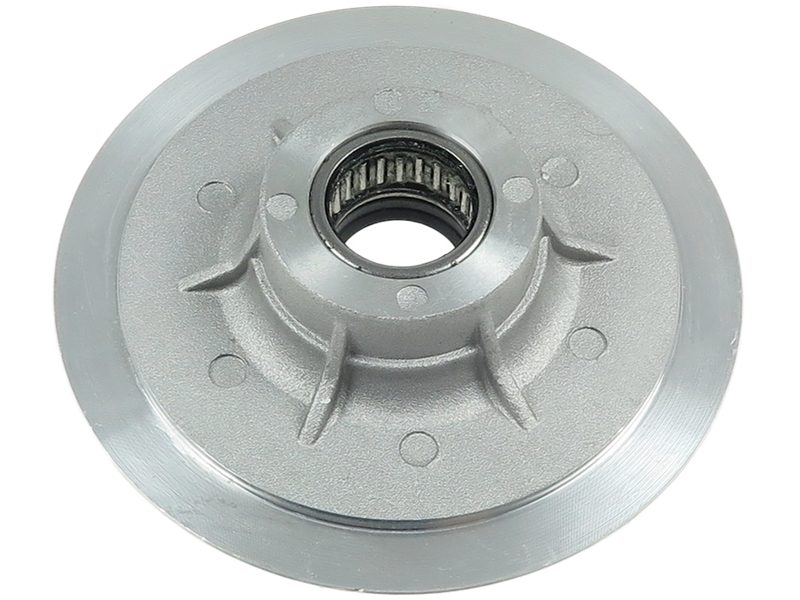 Starter motor pinion side mount