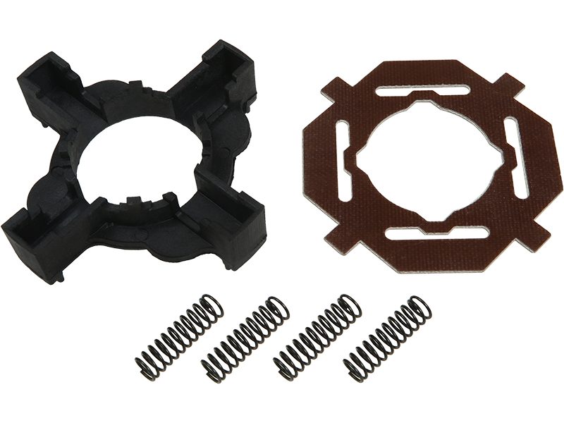 Starter motor brush terminal