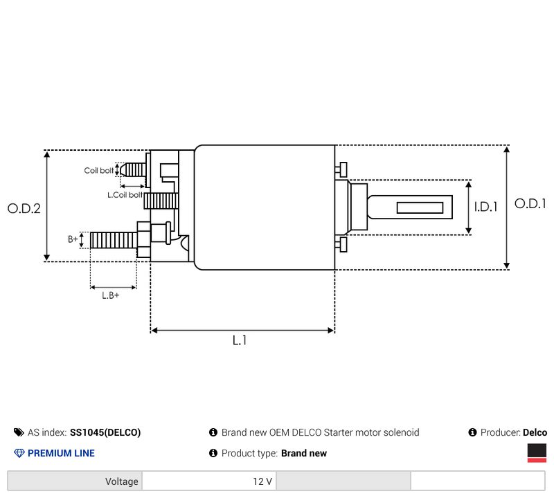 Starter motor solenoid switch