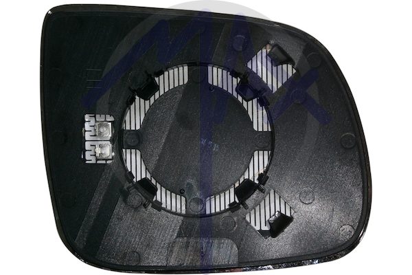 Left rear-view mirror glass, aspherical chrome, heated