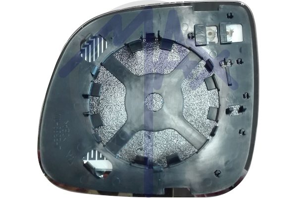 Rear-view mirror glass, right, heated aspherical chrome