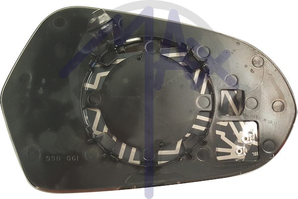 Left rear-view mirror glass, aspherical chrome, heated