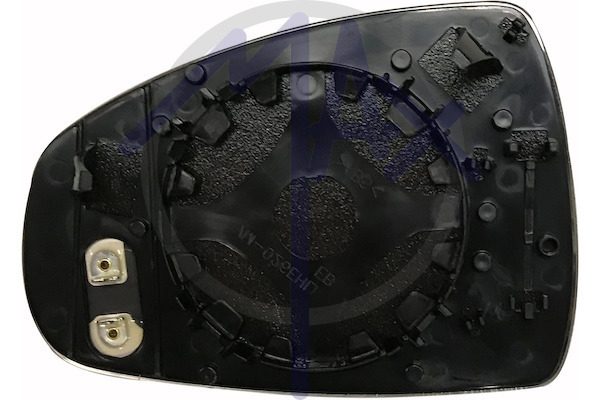 Right rear-view mirror glass, convex chrome, heated