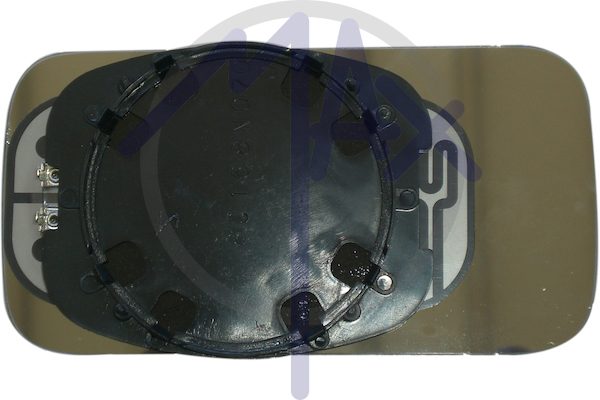 Vetro specchietto retrovisore sinistro, convesso blu riscaldato