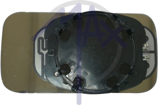 Rear-view mirror glass right, heated blue convex