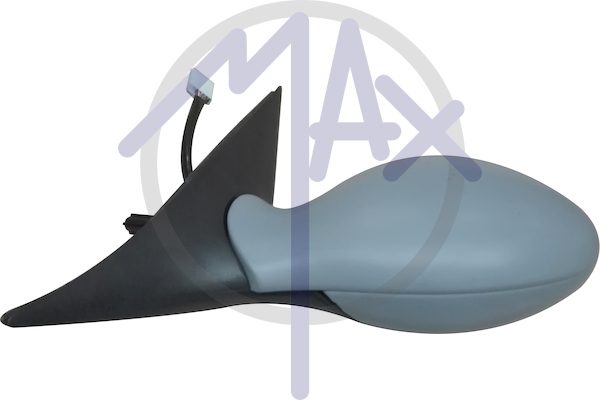 Specchietto retrovisore esterno sinistro, elettrico, calotta da verniciare, vetro convesso blu riscaldato