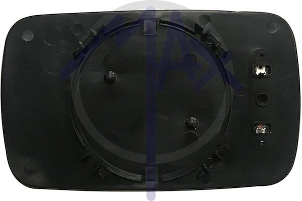 Rear-view mirror glass left, heated blue aspherical
