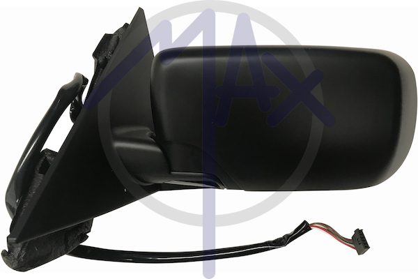 Specchietto retrovisore esterno sinistro, elettrico, calotta da verniciare, vetro asferico blu riscaldato, 5 porte