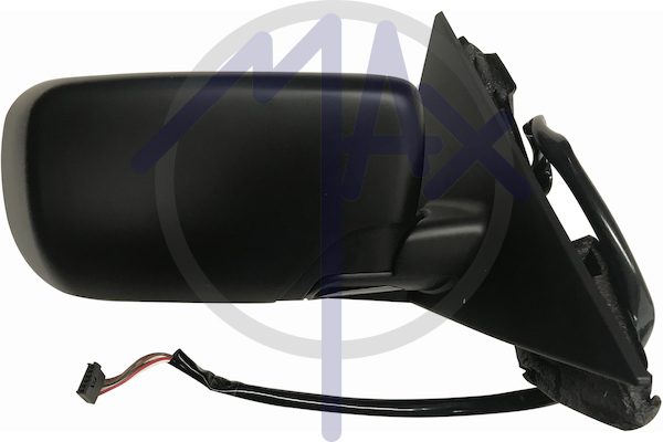 Specchietto retrovisore esterno destro, elettrico, calotta da verniciare, vetro asferico blu riscaldato, 5 porte