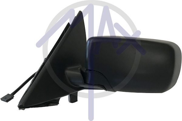 Specchietto retrovisore esterno sinistro, elettrico, calotta da verniciare, vetro asferico blu riscaldato
