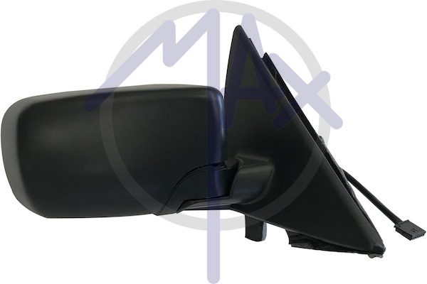 Specchietto retrovisore esterno destro, elettrico, calotta da verniciare, vetro asferico blu riscaldato
