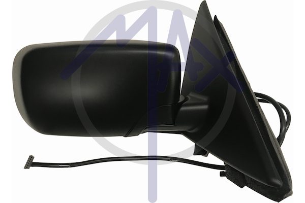 Specchietto retrovisore esterno destro, elettrico, calotta da verniciare, ripiegabile elettricamente, vetro asferico blu riscaldato