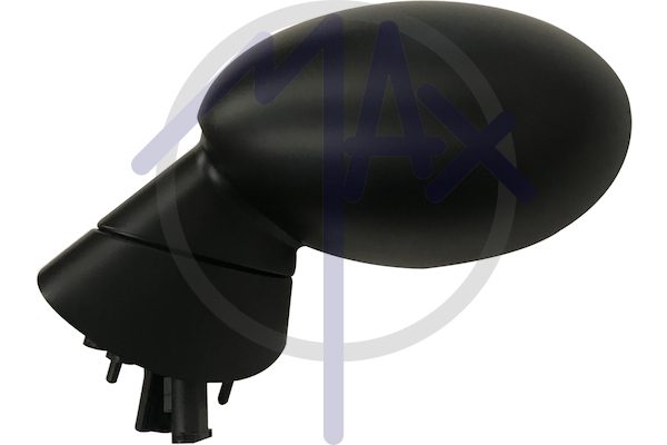 Exterior rear-view mirror, left, electric, cover for painting, heated convex chrome glass