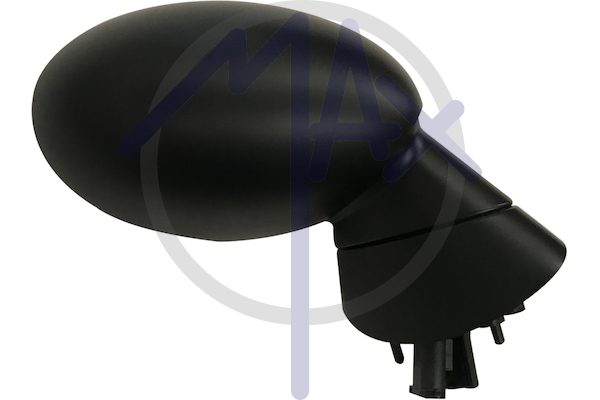 Exterior rear-view mirror, right, electric, cover for painting, heated convex chrome glass