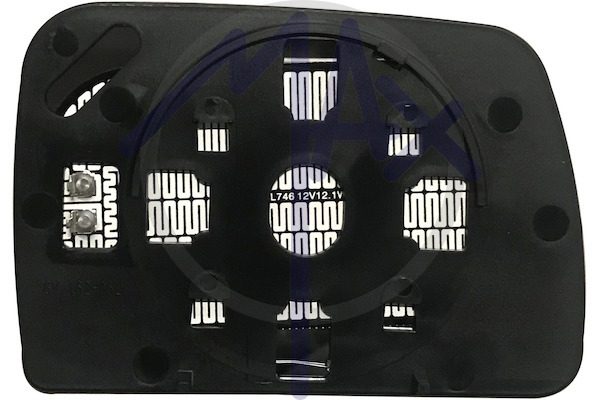 Rear-view mirror glass left, heated blue aspherical