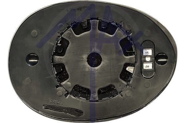 Left rear-view mirror glass, aspherical chrome, heated