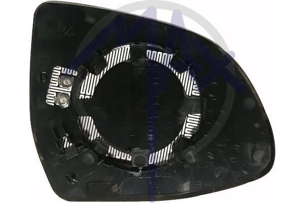Vetro specchietto retrovisore destro, asferico cromato riscaldato, 2 pin
