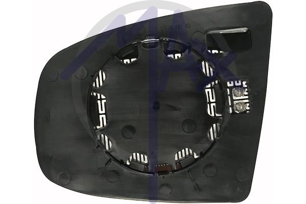Left rear-view mirror glass, aspherical chrome, heated