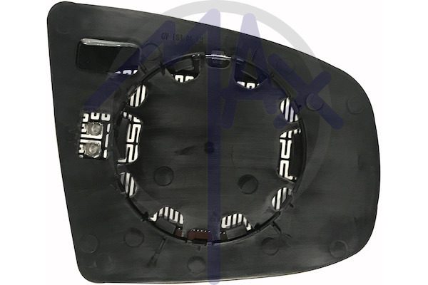 Rear-view mirror glass, right, heated aspherical chrome