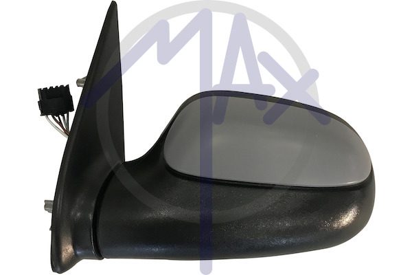 Exterior rear-view mirror, left, electric, cover for painting, heated convex chrome glass