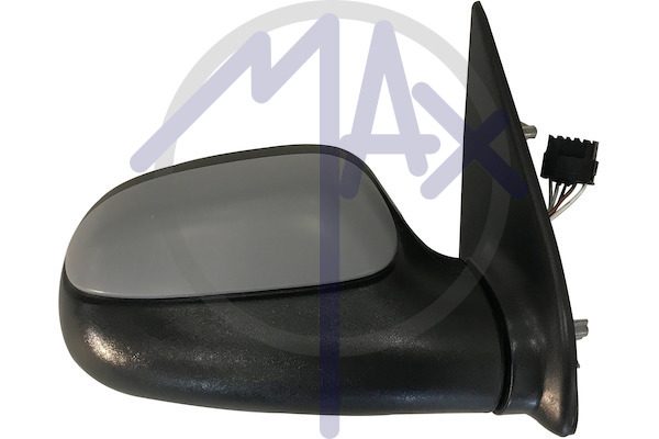 Exterior rear-view mirror, right, electric, cover for painting, heated convex chrome glass