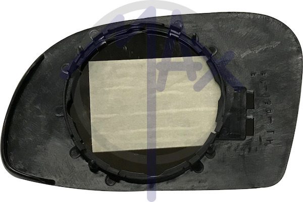 Rear-view mirror glass, right, convex chrome