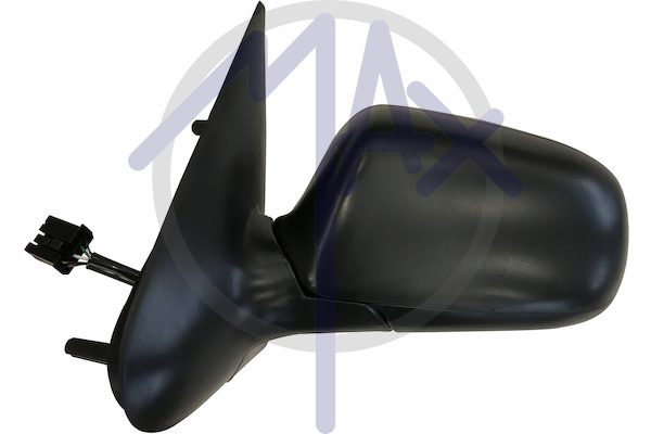 Specchietto retrovisore esterno sinistro, elettrico, calotta nera, vetro asferico blu riscaldato