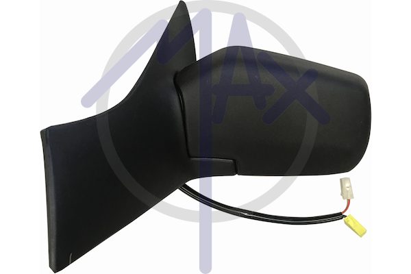 Specchietto retrovisore esterno sinistro, elettrico, calotta nera, vetro convesso blu riscaldato