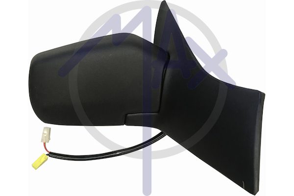 Specchietto retrovisore esterno destro, elettrico, calotta nera, vetro convesso blu riscaldato