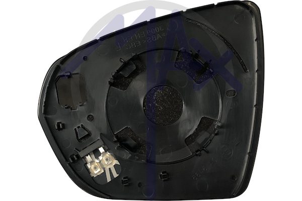Right rear-view mirror glass, convex chrome, heated