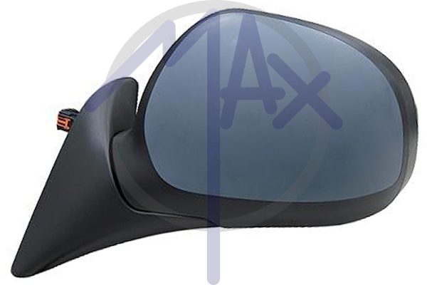 Specchietto retrovisore esterno sinistro, elettrico, calotta da verniciare, ripiegabile elettricamente, con sensore temperatura, vetro convesso cromato riscaldato, 9 pin