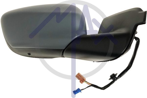 Specchietto retrovisore esterno destro, elettrico, calotta da verniciare, vetro convesso cromato riscaldato, 7 pin